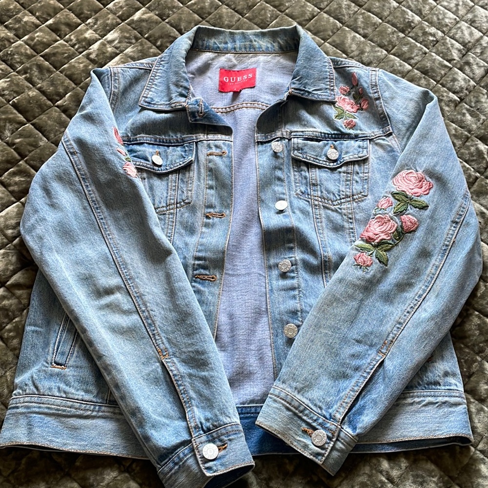 Guess floral denim jacket